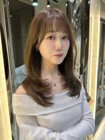レーヴバイロンド 仙台(Reve by Lond)&nbsp;レイヤーカットココアベージュ艶髪髪質改善小顔前髪カット仙台