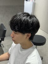 テクト バイアッシュ 吉祥寺店(Tect by Ash) メンズシースルーラウンドマッシュウルフツーブロック刈り上げ