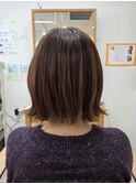 外ハネ簡単ボブスタイル