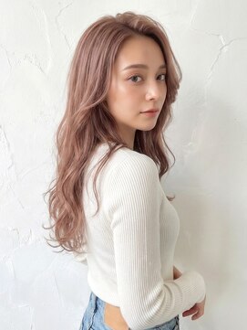 サングース(Sungoose) イメチェンヘアスタイル 、ピンクベージュ、アンブレラカラー