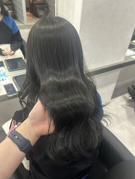 ナンバー ジェミカ 札幌(N° jemica) シアーグレージュ×レイヤーくびれ巻き