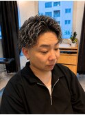 ホワイトメッシュ×無造作ソフトツイスパ
