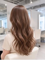 アドラーブル ココロ 新潟(adorable CoCoLo) 大人フェミニン韓国風ヨシンモリ×艶ミルクティーベージュ