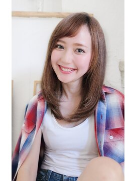 ロンドアベニール 北千住(Lond avenir) 【lond avenir本田奈穂美】ショートバングのレイヤーミディ☆