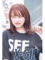 テイラー(Taylor)&nbsp;［Taylor］☆大宮　ラベンダーベージュ×外ハネミディ