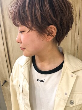 リベッタ(Ribetta) オレンジベージュのラフショート