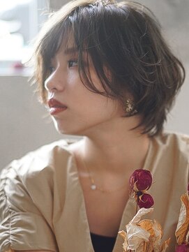 ヘアーループレル(Hair ruup Rell design works) アッシュグレージュのショートスタイル