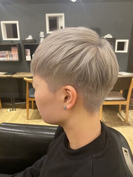 リアン 上尾店(Rien) ボブ/カーキグレージュ/マッシュショート/フェザーバンク[上尾]