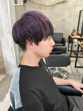 ペスカ 長町南店(pesca) purple × black (2bleach) OIKAWA