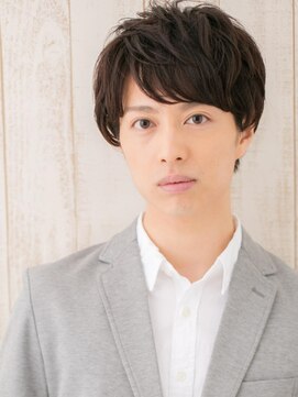 トニーアンドガイメン ホテル京阪仙台店(TONI&GUY MEN) ビジネスにも◎斜め前髪パーマのラフマッシュh仙台