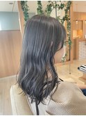 20代30代アッシュグレージュ伸ばしかけ抜け感