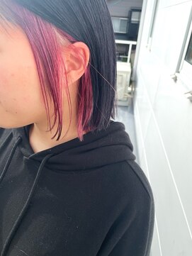 アフターニュース 新潟(afternews) ベリーピンク/インナーカラー/ケアブリーチ/駅前/駅南口