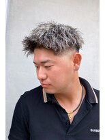 メンズバイココテラス 豊中(men's by cocoterace) ツイスパ/メンズパーマ/メンズカット/ホワイトメッシュ