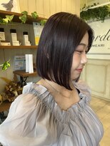 ボルデヘアー 亀有(Borde HAIR) プラムカラーボブ