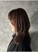 【セミロングウルフレイヤー】佐野
