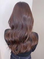 アース センター南店(HAIR&MAKE EARTH) 縮毛矯正ロング♪コスメストレート髪質改善ココアベージュ