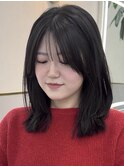 【YUUKA】ミディアムレイヤー　くびれヘア　韓国ヘア　名古屋栄