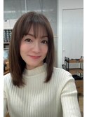 イメチェン/ホワイトブロンド/外ハネボブ/美髪/学芸大学