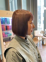 エルサフィロ ヨドヤバシ(el zafiro yodoyabashi)&nbsp;ピンクグレージュ　ハイトーンボブ