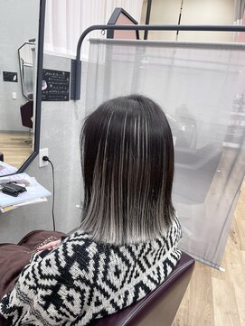 キセイ イオンモール新利府北館店(KISEI) 【インナーカラー】ホワイトベージュ