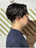 ビジネス爽やかナチュラルパーマスタイル