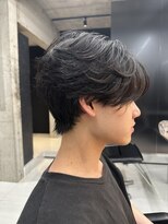 サイン メンズ 表参道(SIGN men's)&nbsp;フェザーパーマダウンパーマニュアンスパーマセンターパート