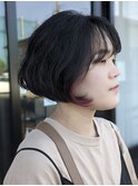 ピンクインナーのクラシカルボブ！