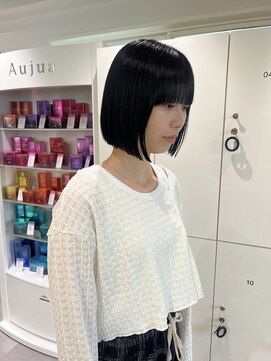 オーシャン(Ocean) 【OceanHair&Life田中愛梨】切りっぱなしボブ/黒髪ボブ