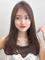 アグノス 青山(Agnos) レイヤーカットシースルーバングデジタルパーマこなれヘア