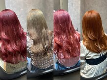 ハイトーンスタイル、デザインカラーも艶髪のまま♪