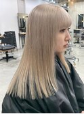 #ホワイトブロンド#レイヤーロング #ダブルカラー #ハイトーン