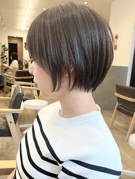 セイドット フクオカ(Say.FUKUOKA) 【Say.福岡】丸みショート×オリーブベージュ×透明感カラー