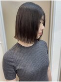 ぱつっと外はねボブ/ワンレンボブ/シースルー前髪