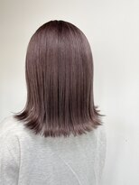 ガルボヘアー 桟橋店(garbo hair) ピンクアッシュ ブリーチオンカラー 透明感カラー