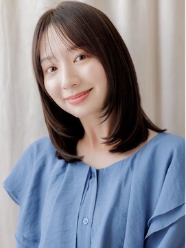 カバーヘア 上尾西口店(COVER HAIR) ダークアッシュ大人美人バタフライレイヤーカットA6上尾30代40代