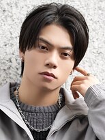 ベーア メロー(Bar mellow) ナチュラルニュアンスパーマセンターパートウルフ