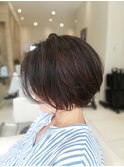 《ZELE上尾店》前髪と丸みのバランス☆大人かわいいショートボブ