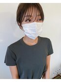 前髪長めショート