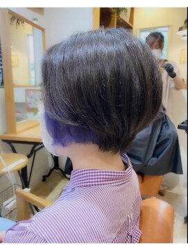 エン(enn) 【enn】インナーカラー＋ブルー