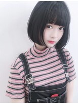 サイ(sai) 【sai】ミニボブ暗髪グレーブラック