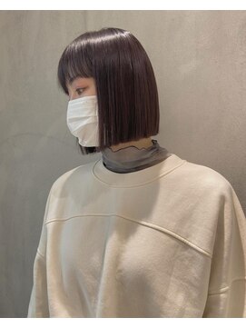 ヨーク(YOKE) 【YOKE】ワンレンボブぱっつんボブ切りっぱなしボブ