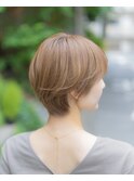 30代40代50代大人可愛いウルフマッシュペールベージュ◎代官山