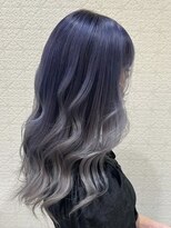 アースコアフュールボーテ 新潟中野山店 (EARTH coiffure beaute) ラベンダーグレージュグラデーションダブルカラー