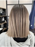 【lamchele】ショートヘアーでもできるバレイヤージュカラー