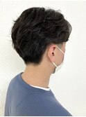 メンズパーマ/ニュアンスパーマ/センターパート