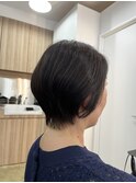 襟足ピタッと☆丸みショート