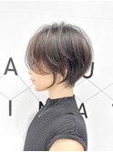 くびれ大人ショート20代30代40代50代アッシュグレージュ