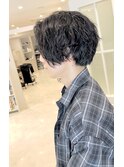 大人のミディアムメンズパーマ/ツイストスパイラル