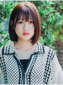 A BY WHO 江坂/ふんわりボブ/透明感カラー