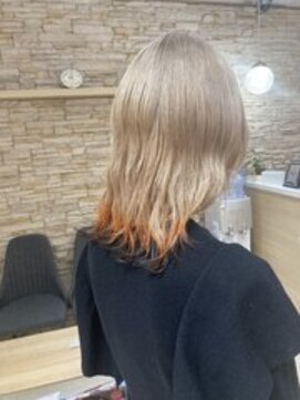 アロマ 仙台店(AROMA) フォックスカラー×ケアブリーチ×ダブルカラー